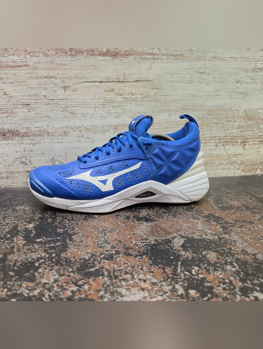 Mens Mizuno Wave Momentum Volleyball Shoes Sz 9 42 Blue